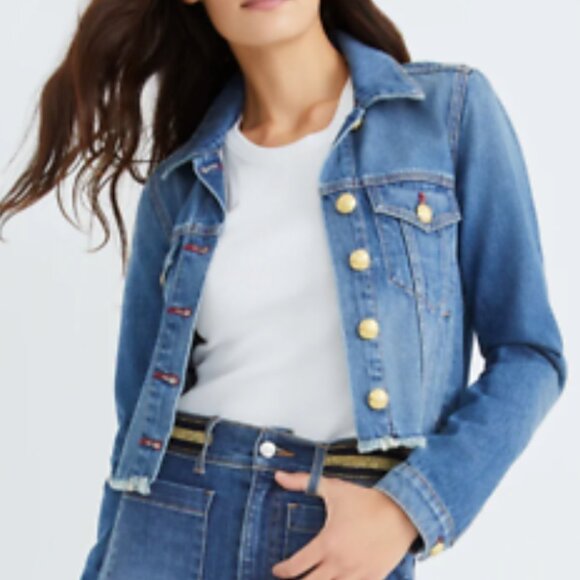 *New with tags* XS Veronica Beard Limited Edition Cara Cropped Denim Jacket
